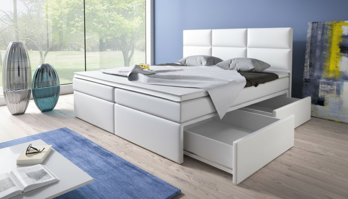 Boxspring gultas gulta polster mākslīgais āžuks dizaineru viesnīca dubultais luksusa dizains jauns