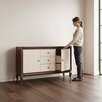Luksusa komoda skapis kredence sideboard sideboard komodes skapji stila mēbeles