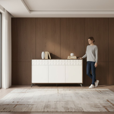 Luksusa komoda skapis Sideboard komodas skapji Stila mēbeles ēdamgalds 167 cm xxl