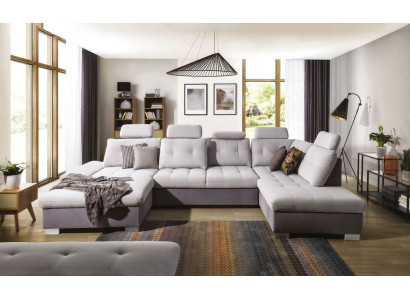 Polster Klasiska dzīvojamās istabas stūra dīvāna komplekts guļamajām vietām Sofa.