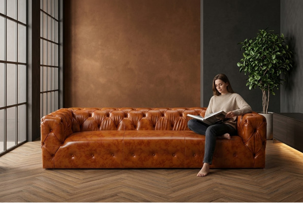 Chesterfield dīvāns Dīvāns Polster Stoff Leder dīvāni Polster Garnitur 4 Sitzers