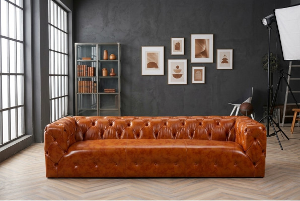 Chesterfield dīvāns Dīvāns Polster Stoff Leder dīvāni Polster Garnitur 4 Sitzers