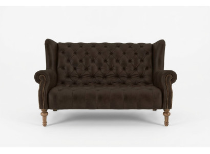 Melnā Chesterfield dīvāns Moderns trīsvietīgs Stilīgs 3-vietīgais