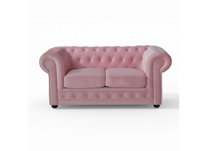 Chesterfield Sofa Couch Polster Stoff Leder Couchen Polster Garnitur 4 Sitzers - Chesterfield dīvāns ar audumu un ādu apšuvumu, 4-vietīgais komplekts.