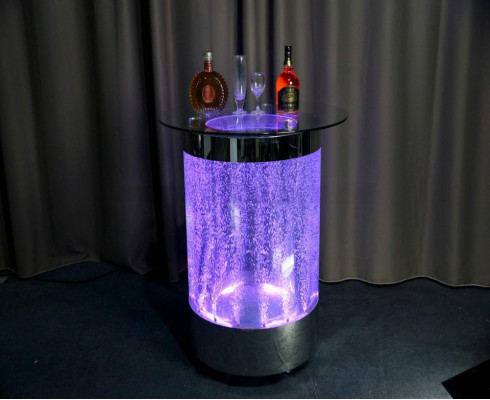 Led Bar Tisch Ūdens siena Bāra galda Polca Mēbeles Apgaismojams galds