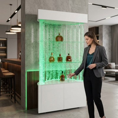 LED plaukts Bārs ūdens siena Pīlārs Dekoratīvā apgaismojuma ūdens sienas Bāra stends