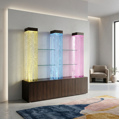 LED Gaismots Regāls Bārā Ūdens Sienas Kolonna Apgaismojums Ūdens Sienas Bāra Galdiņš Regāls Mēbele