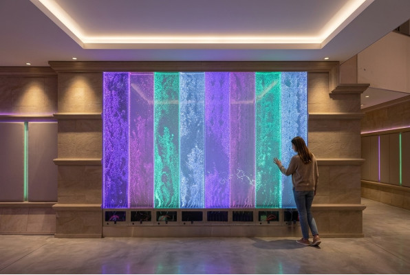 Siena paneļu LED ūdens siena Moderns ūdens burbuļu dekoratīvais sienas paneļi