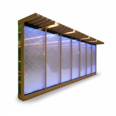 Separācijas siena Polica Skapis Ūdens siena Kolonna Sienas LED 60x240 Ūdens sienas Waterwall