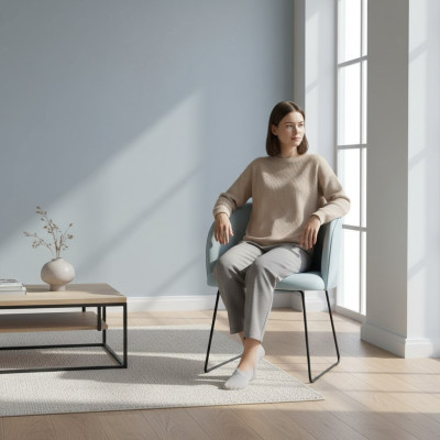 Krēsls 4x krēsls ēdamistabā mīksts krēsls salons tekstila sēdeklis komplekts jauns klubs
