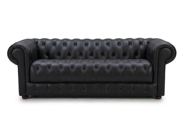 Chesterfield dīvāni ar ādas pārklājumu 3+2 sēdvietu dīvāni komplektā.