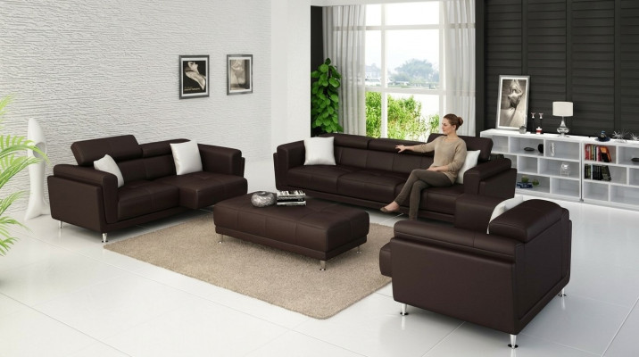 Dizaina dīvāni dīvānkrēsli Polster 321 vietas dīvāni Sofa komplekts Garnizeti apaviem ādas dīvāns