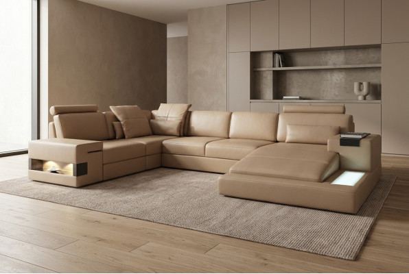 Formas dīvāns Sofa Couch Polster Garnitur dzīvojamo zonu stūra dīvāns dizains āda