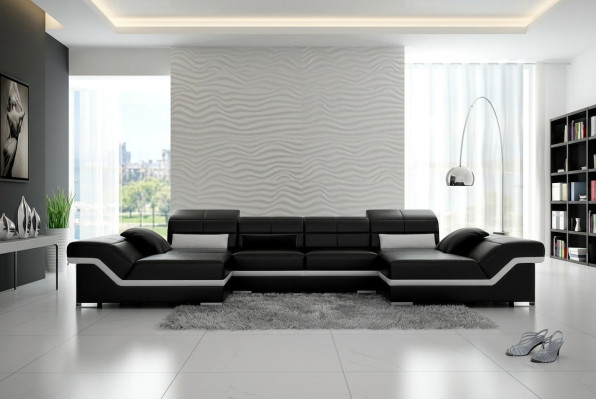 Stūra dīvāns Dīvāns Sofa Pamatne Dzīvojamais stūris Āda Stūra komplekts U forma