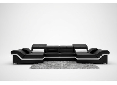 Stūra dīvāns Dīvāns Sofa Pamatne Dzīvojamais stūris Āda Stūra komplekts U forma