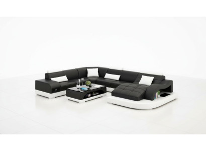 Dīvāns Wohnlandschaft U-Form Ecksofa Couch Garnitur Polster Big xxl Sofas Couchen