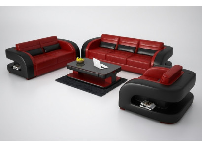 Dīvāns Dīvāngarnitūra ar 3+1+1 sēdvietām dizaina polsteriem Sofa Moderns.