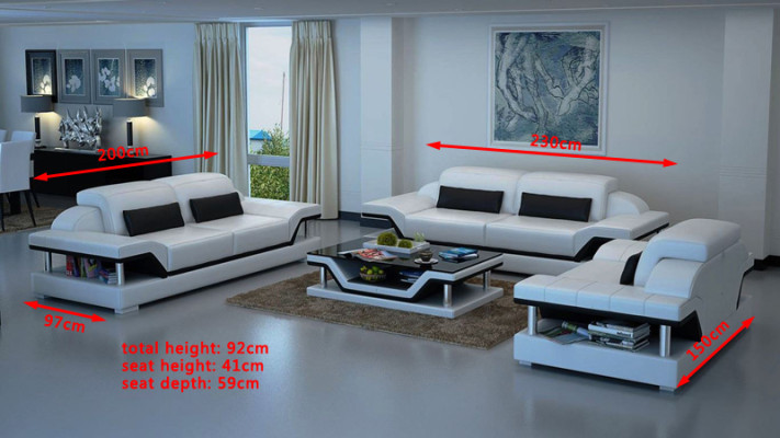 Sofas komplektēts komplekts Dzīvojamā istaba Komplekti 3+1+1 sēdvietu dīvāns Ar apdari