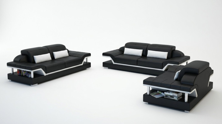Sofas komplektēts komplekts Dzīvojamā istaba Komplekti 3+1+1 sēdvietu dīvāns Ar apdari