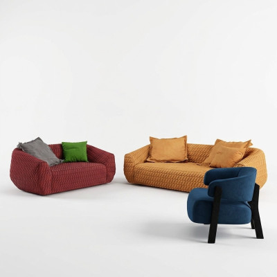 Gulta Sofa komplekts 3+2+1 sēdvietas dizaina pārvalki dīvānbedžēm Moderns.