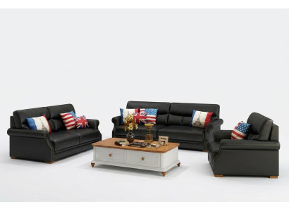 Sofa komplekts 3+1+1 Pārklājuma dizaina dīvāni Komplekts Dīvāns Dīvānu komplekti