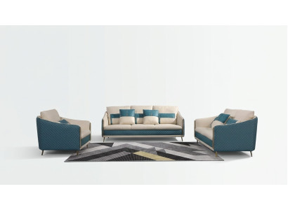 Sofas komplekts 3+2 vietas Dizaina galds Polsteris Dīvāns Dīvāns Moderns