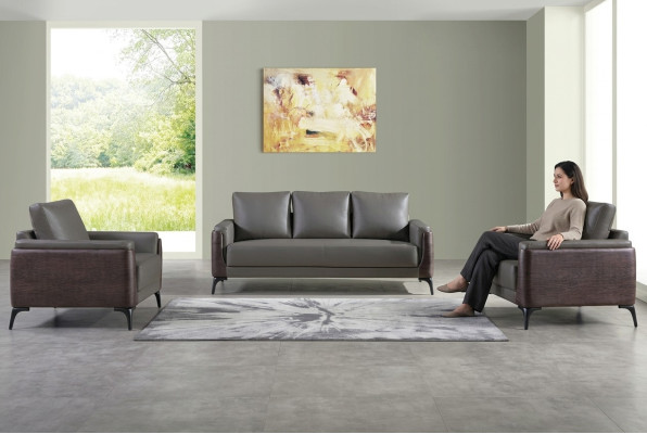 Sofa komplekts 3+1+1 istabas dizaina dīvāni ādas atpūtas mūsdienīgas.