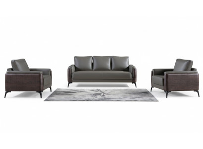 Sofa komplekts 3+1+1 istabas dizaina dīvāni ādas atpūtas mūsdienīgas.