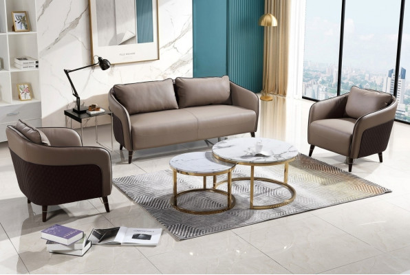 Sofa komplekts biroja dīvāns mēbeļu dīvāns komplekts 3+1+1 ādas dīvāni dīvāni pilnībā jauni