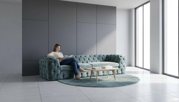 Luksusa Chesterfield dizaina dīvāns ādas dīvāns tekstila audums xxl liels dīvāns.
