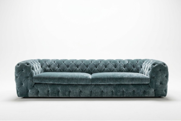 Luksusa Chesterfield dizaina dīvāns ādas dīvāns tekstila audums xxl liels dīvāns.