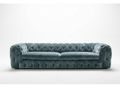 Luksusa Chesterfield dizaina dīvāns ādas dīvāns tekstila audums xxl liels dīvāns.