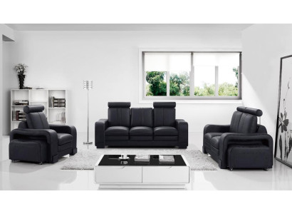 Dizaina ādas dīvāns Komplekti ar 3+2+1 sēdvietām Dīvānrinda Dīvāns komplektāция sofa