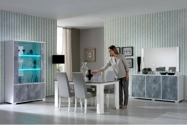 Moderns ēdamgalds Koka galds Galda 160x90cm Ēdamistaba Ražots Itālijā Dizains Jauns
