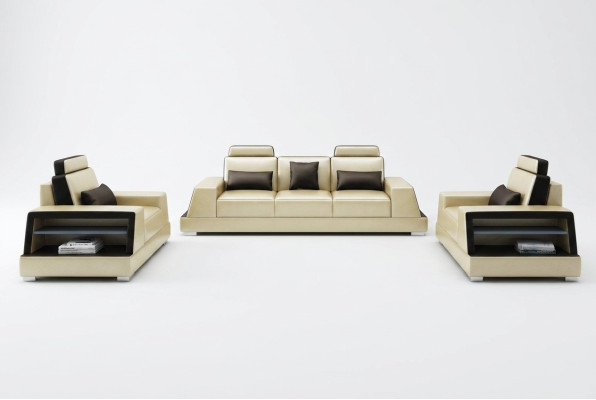 Moderns dīvāns ar 311 vietas ādas dīvānu grupu sofa garnitūra.