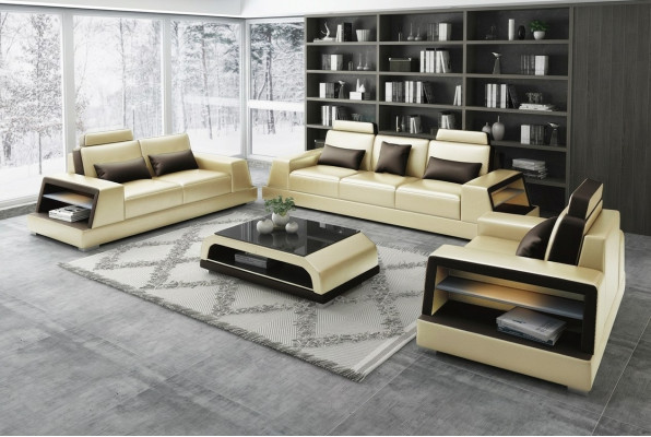 Sofa sēdēt komplekts, dizaina dīvāns, pārklājuma dīvāns, ādas mūsdienu 3+3