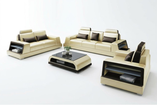 Sofa sēdēt komplekts, dizaina dīvāns, pārklājuma dīvāns, ādas mūsdienu 3+3