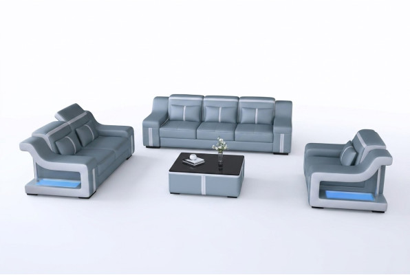 Sofas komplekts Sofa Polster Set 311 ādas dīvāns.