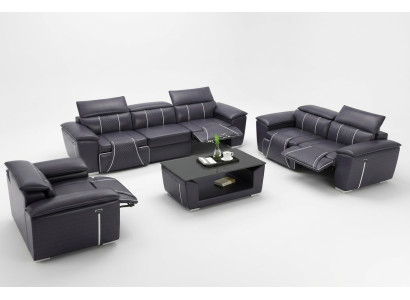 Sofa komplekts 3 sēdvietām Dažfunkcionālas dīvāni mīkstās mēbeles ādas relaksēšanās Jauni