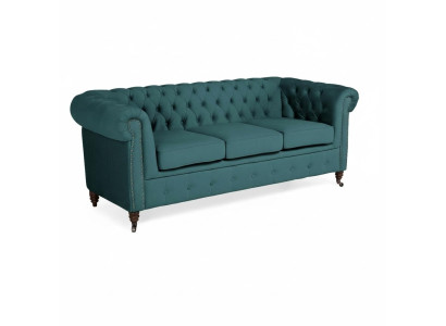 Klasiskā Chesterfield mēbeles Trīsvietīgs dīvāns Tekstila dīvāns Augstās klases dizains