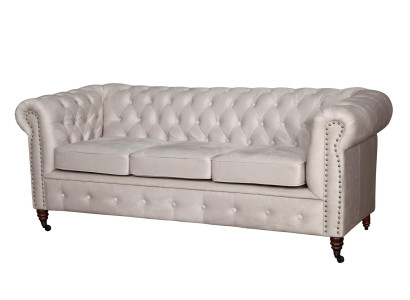 Chesterfield trīsvietīgā gulta dīvāns Dīvāns Polster + pufa dīvāni Dīvāni 2 gab. Komplekts jauns