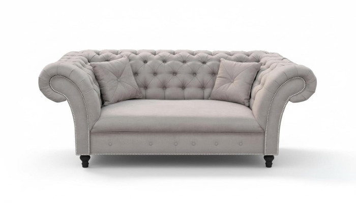 Neu 2 sēdvietu Chesterfield polsterēta dīvāns auduma dīvāns dīvāns sēdekļa komplekts