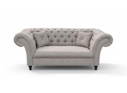 Neu 2 sēdvietu Chesterfield polsterēta dīvāns auduma dīvāns dīvāns sēdekļa komplekts