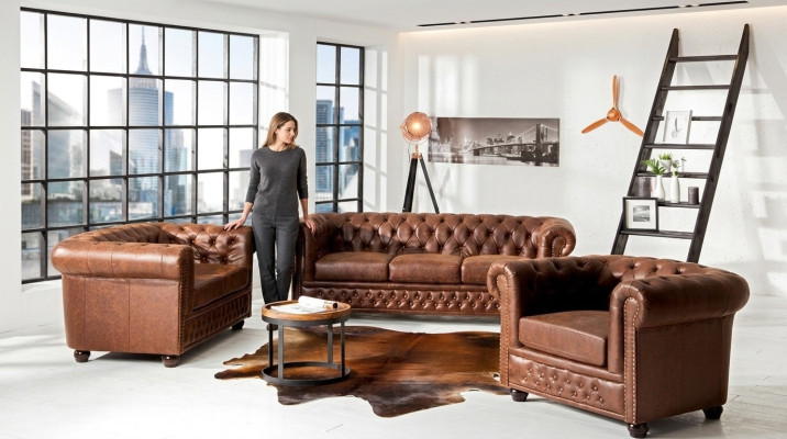Sofas komplekts 3+2 sēdvietu jauns dizains Dīvāni Apmētāji Dekoratīvās dīvāngarnitūras no ādas