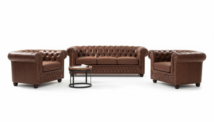Couch Polster Sofa Tekstils Chesterfield Couchen Garnitur 3 Sitzer Trešsitvietīga
