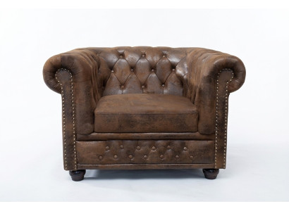 Chesterfield krēsla televīzijas dīvāns 1-vietīga dīvāns auduma pārklājums polsterīja.