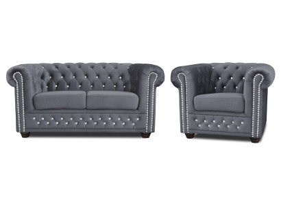 Chesterfield divvietīgā galds 2+1 sitzera dizaina dīvāns polsteris dīvāns garnitūra jauna.