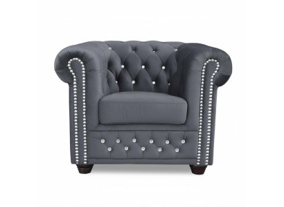 Couchen Chesterfield krēsls TV dīvāns 1 sēdvietu dīvāns auduma apdare jauns