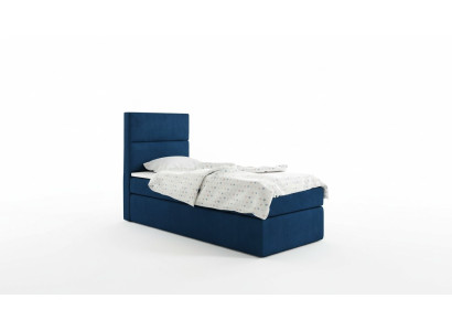 Gulta Boxspring Zila dizaina gulta Big Polster viesnīcas kvalitātes luksusa gultas 80x200 cm Jauna.