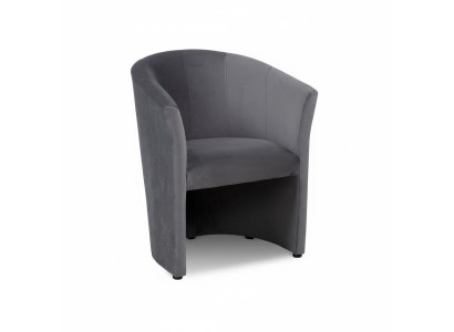 Krēsla Kluba atpūtas zona dizains ķēžu krēsls polster sofa 1-vietīgs televizors melns